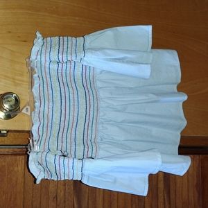 Belle Sky Women's Off Shoulder Bell Sleeve Top XS